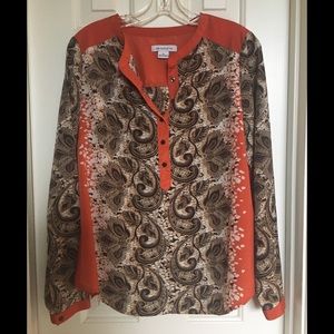 Liz Claiborne Print Top